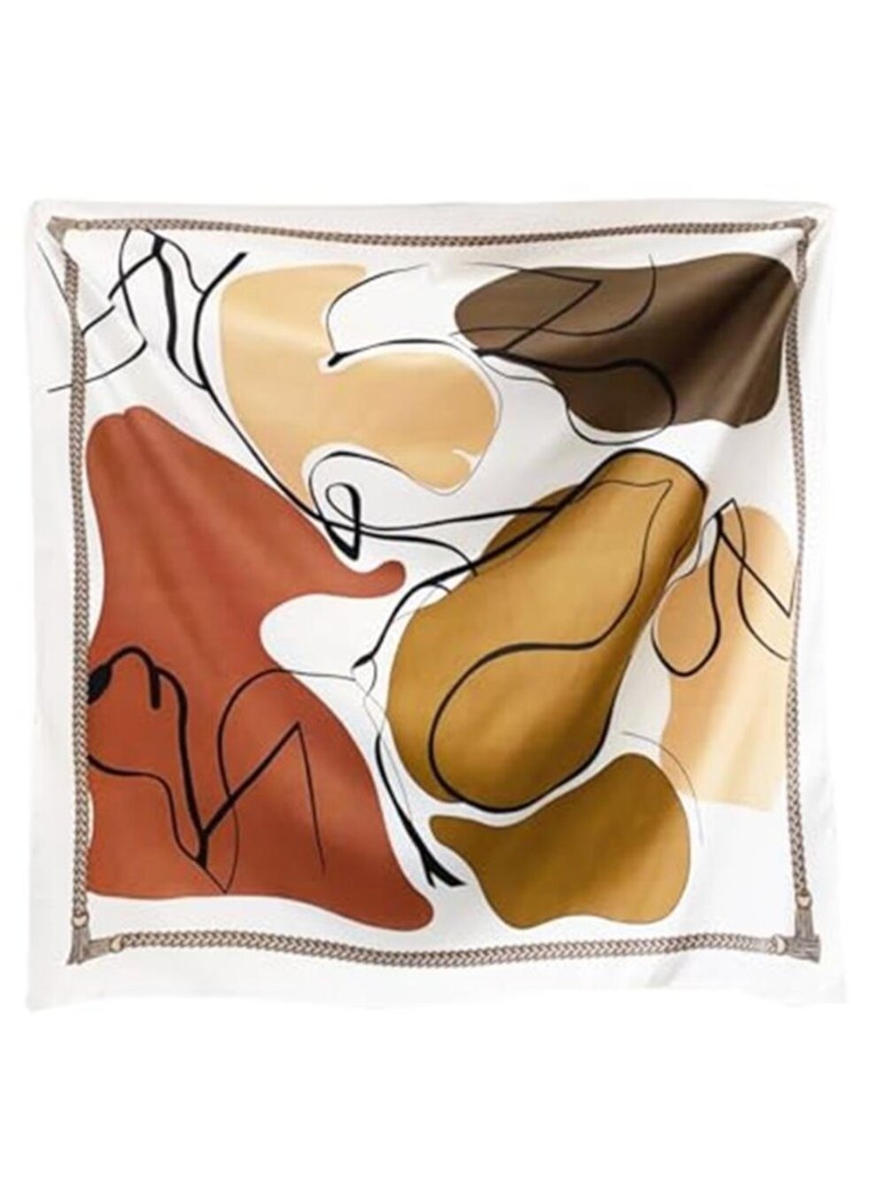 Head Scarf For Women Hair Bandana 35" Large Square Satin Wrap Sleeping